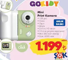 GOKİDY MİNİ PRİNT KAMERA